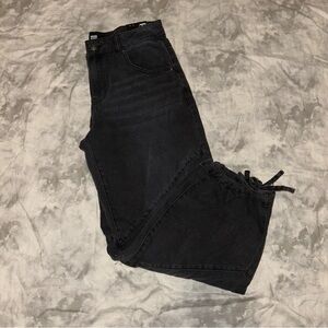 NWT Madden NYC Cinch Hem Seamed Barrel Leg Jeans